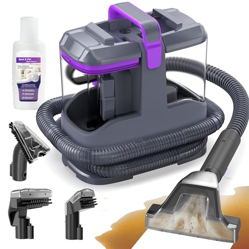 X-cotec Limpiador de Tapicerías 450W 13kPa, Aspiradora de Agua para Tapicería y Sofá, Máquina para Limpiar Sofás, Alfombras y Colchones, con 3 Cepillos y Doble Depósito Autolimpiable, Portátil 2,6kg X-cotec Limpiador de Tapicerías 450W 13kPa, Aspiradora de Agua para Tapicería y Sofá, Máquina para Limpiar Sofás, Alfombras y Colchones, con 3 Cepillos y Doble Depósito Autolimpiable, Portátil 2,6kg