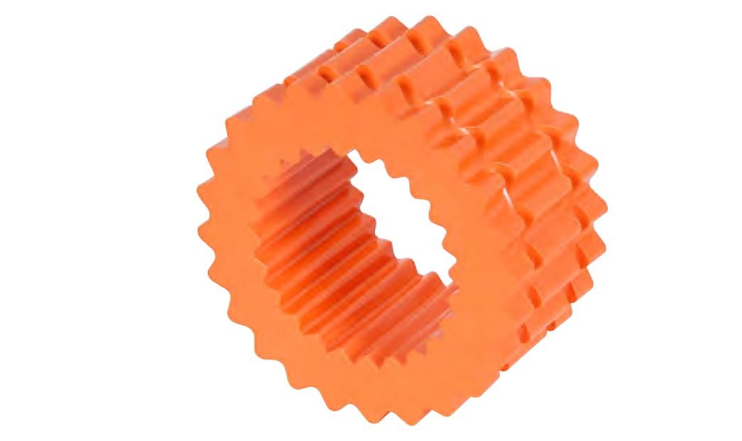 Lovejoy - 68514440738 40738 Size 6H Solid Design S-Flex Coupling Elastomer Sleeve, Hytrel, 3.75 OD, 1.88 Elastomer Length, 1800 in-lbs Nominal Torque