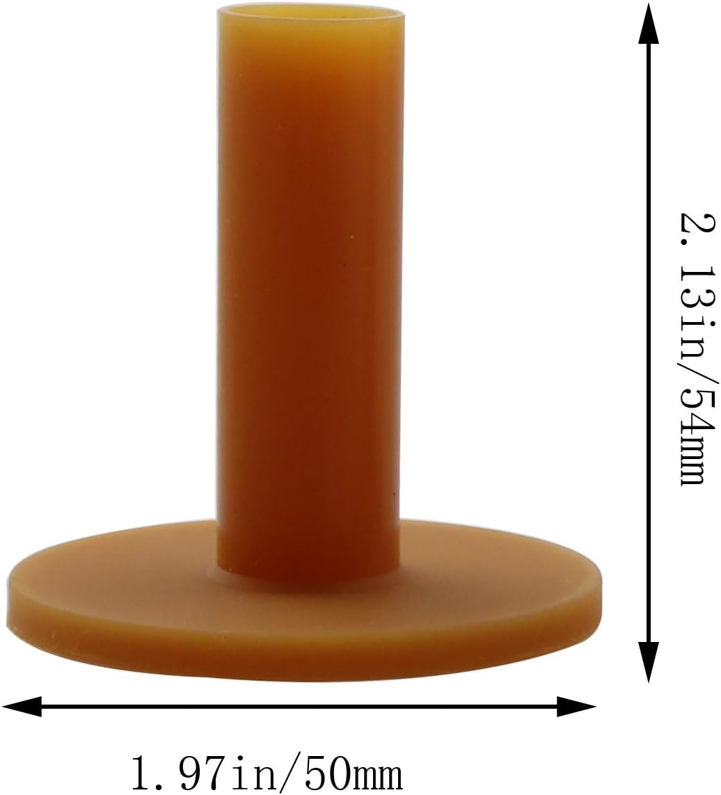 review Youliang 5pcs 54mm Golf Tee Holder Golf Tendon Tee Rubber Ball Tee Strike Pad Tee Golf Ball Holder for Hitting Mat on Court and Swing Mat of Various Sizes Indoors