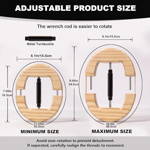 Image of Hat Stretcher, Oval Hat Stretchers for Men Fitted Hats, Cowboy Hat Jack