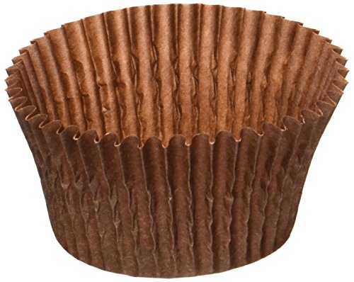 Global Sugar Art Products Baking Cups, Standard, 500 Count, Chocolate Brown