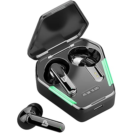 ULTRAPROLINK Swag UM1040 True Wireless Ear Buds with Insta Connect,Deep Bass,Up to 15H Total Playback,IPX4 Water Resistance,Noise Isolation & Type-C Fast Charge Port, Low Latency for Gaming