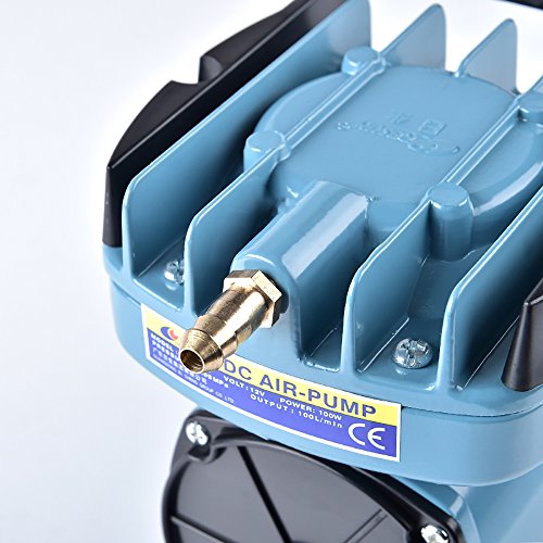 HEALiNK DC 12V 80LPM/Min Aquarium Air Pumps Aquaculture Fish Poods Pressure Compressor Aerator