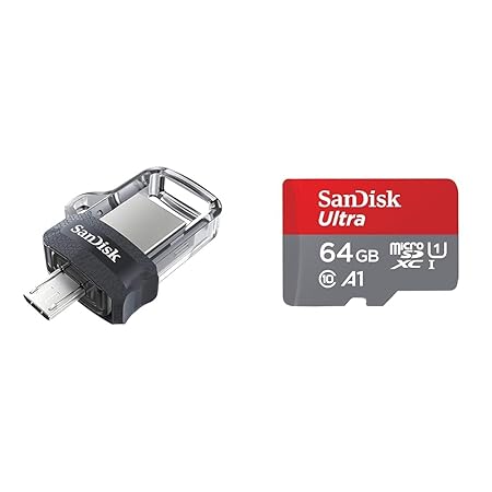 SanDisk Ultra Dual SDDD3-128G-I35 USB 3.0 128GB Flash Drive (Dual Micro-USB and USB 3.0 connectors)