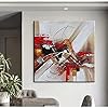 Canvas Schilderijen Moderne Kleurrijke Kleurblokken Lijnen Abstract Wall Art Pictures voor Woonkamer Decoratie 70x70cm…