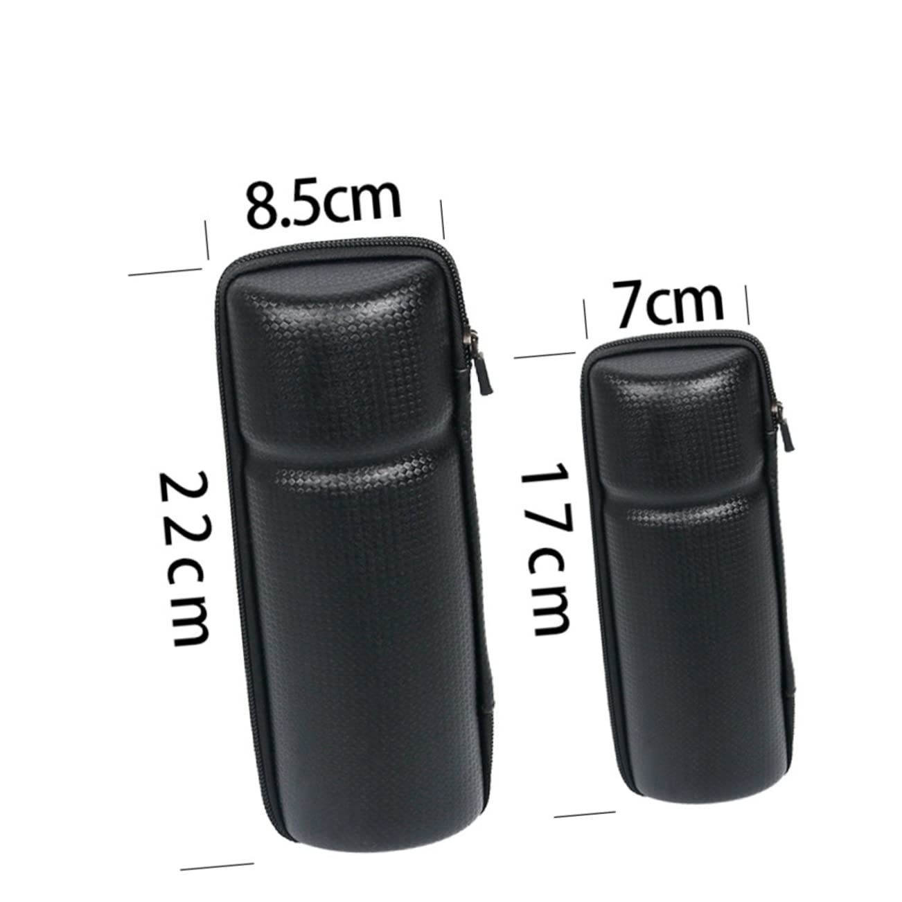 VICASKY Hard Shell Bag for Bottle Cage Organizer Compact Bike Tool Water Bottle Holder Durable Carbon Black Fits All Bicycle Models S