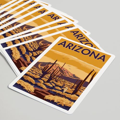 Lantern Press Arizona, cartas de póker tamaño estándar miniatura 5