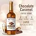 Matteo's Chocolate Caramel Syrup for Coffee, Lattes, Cappuccinos & Desserts – Sugar-Free Sweetener for Beverages, Keto Friendly, Zero Calories, Indulgent Flavor, Non-Alcoholic, 33.8oz (1pk)