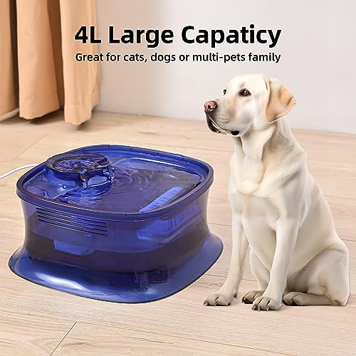 Dog-Water-Fountain-135oz4L-Ultra-Quiet-Pet-Water-Dispenser-with-Smart-Pump-and-3-Replacement-Filters-Automatic-Pet-Water-Fountain-for-Dogs-Cats-Other-Pets-Navy - Cucciolini Doodles   Dog-Water-Fountain-135oz4L-Ultra-Quiet-Pet-Water-Dispenser-with-Smart-Pump-and-3-Replacement-Filters-Automatic-Pet-Water-Fountain-for-Dogs-Cats-Other-Pets-Navy