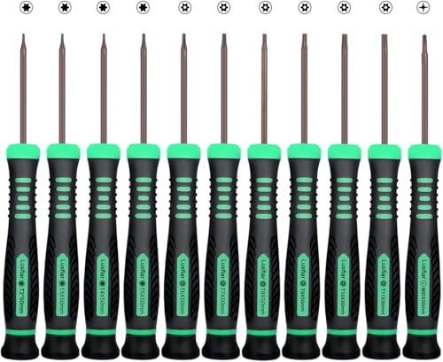 11-teiliges Torx-Schraubendreher-Set Mit Magnetischer Spitze professionelle Reparaturwerkzeuge SternSchraubendreher Geeignet für die Reparatur von Xbox iPhone PS3/4/5 MacBook Uhren anderen Geräten