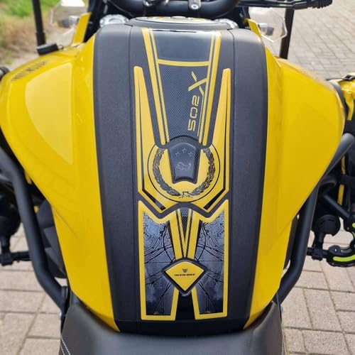 Autocollant Moto Benelli TRK 502X jaune, protection résine 3D de qualité premium italienne