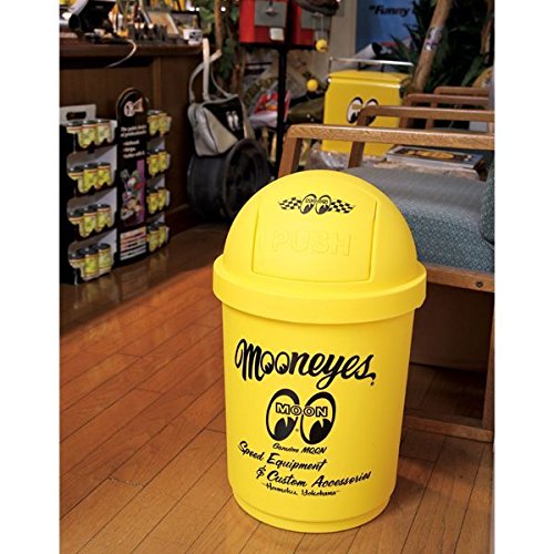 Amazon｜MOONEYES ムーンアイズ ダストボックス ゴミ箱 35L イエロー