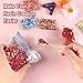 Renfio 1.75 Oz 50g Holographic Loving Heart Shape Shiny Glitter Love Confetti Sequin Glitters Resin Sparkle Chunky Sequins for DIY Mold Art Nail Artwork Holiday Decoration - Laser Pink