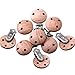 AMACOAM Pinza Chupetero Madera Clip Chupetero Bebe Clips de Chupete Redondos Clips de Suspensión para Hacer Accesorios de Chupete Clip para Chupete DIY Accesorios de Joyería 3cm 10 Piezas