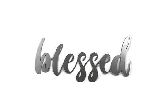 Miniatura 544 de Steel Metal Script Word Art - Various Sizes and Finishes (cheers Small 12.5x6", Raw, Unfinished Steel)