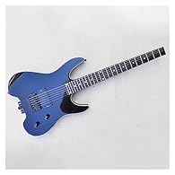 This electric guitar has a stylish and unique appearance, and it is very comfortable and easy to play, making guitar learning easier. This Headless Electric Guitar have good quality,Basswood Body and Back/Side,Rosewood Fingerboard,which is very stron...