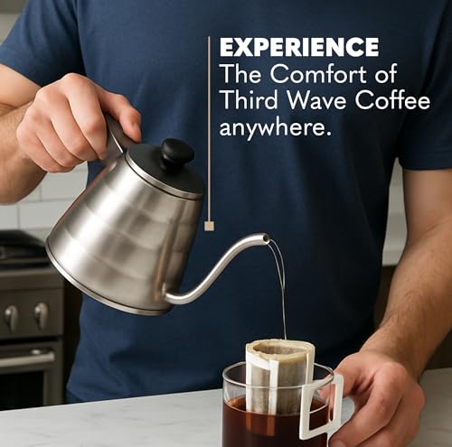 Image of THIRD WAVE COFFEE | Vienna Roast | Easy Coffee Bags | 100% Arabica | Dark Roast | Pack of 5 | 5 * 10 grams
