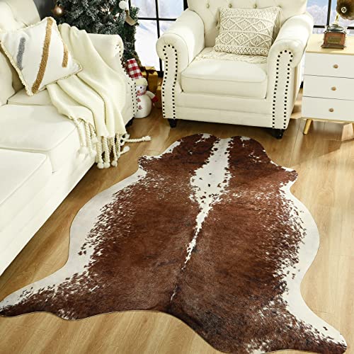 Tapis en cuir de vache synthétique pour déco occidentale de salon - 6