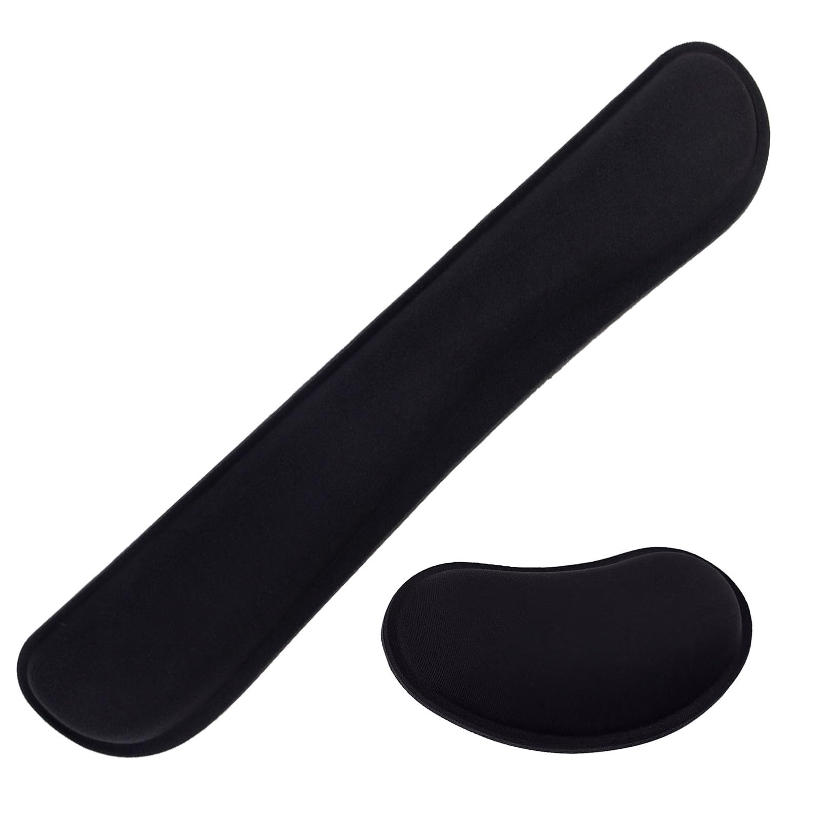 Keyboard Wrist Rest Pad Ergonomic Memory Foam Set Wrist Cushion Support for Easy Typing Pain Relief Mouse Wrist