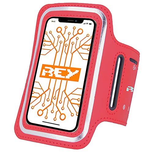 Brazalete Deportivo Reflectante para Smartphones Desde 5' hasta 6', en Color Rojo