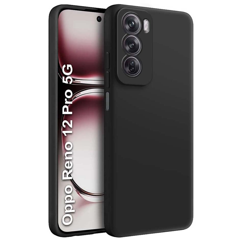 Fashionury Back Cover Case for Oppo Reno 12 Pro 5G | Matte Soft Silicon Flexible | Camera Bump Protection | All Side Shock Proof Rubberised Back Case Cover for Reno 12 Pro 5G (Black) (B0D9SJGFLV) Amazon Price History, Amazon Price Tracker