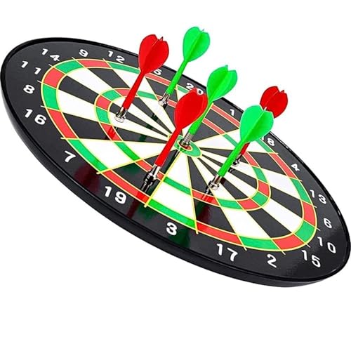 Image of Magnetic Dart Board Game Toy for Kids Adults Target with 4 Colourful Non Pointed Magnetic Darts, Excellent Indoor and Outdoor Fun and Party Game, Magnetic Dart Board Toy Gift (Small)