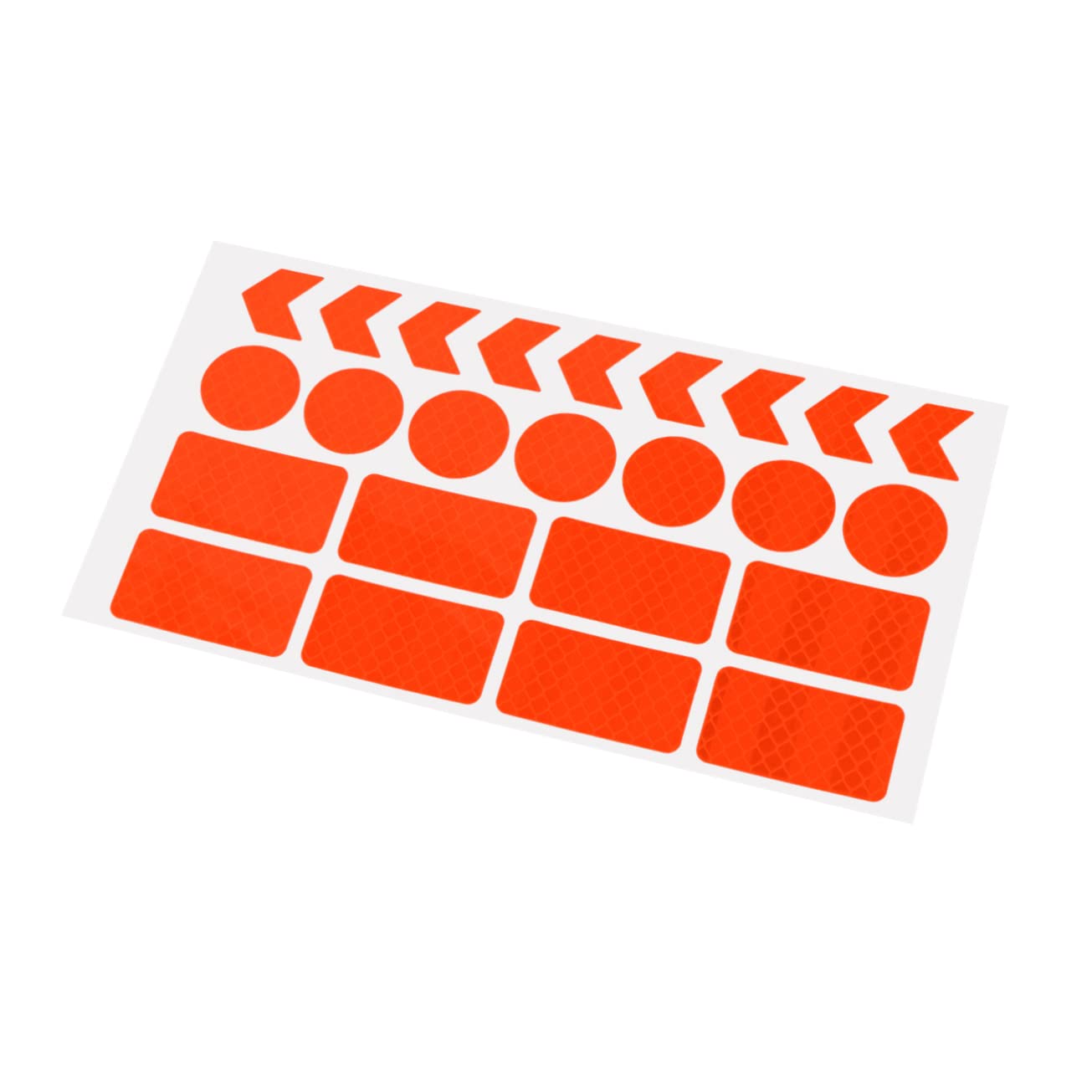 ibasenice Reflective Tape Bike Decals Fluorescent Arrow Circle Patterns Waterproof No Residue Stickers