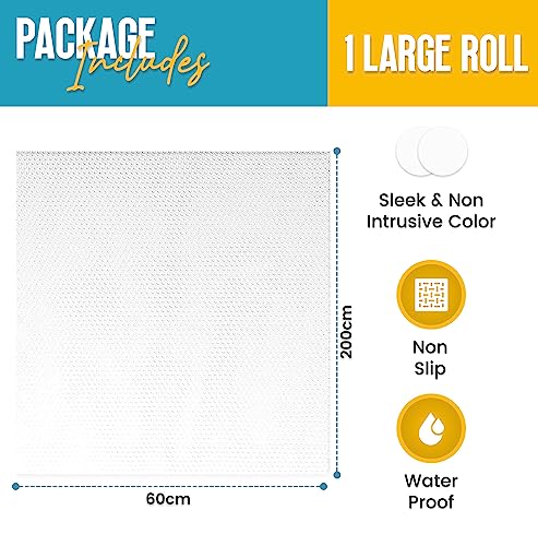 Linda's Essentials Kitchen Drawer Liners (60 x 200 cm), Non-Slip Cupboard & Fridge Mats, Protects from Spills - Image 4