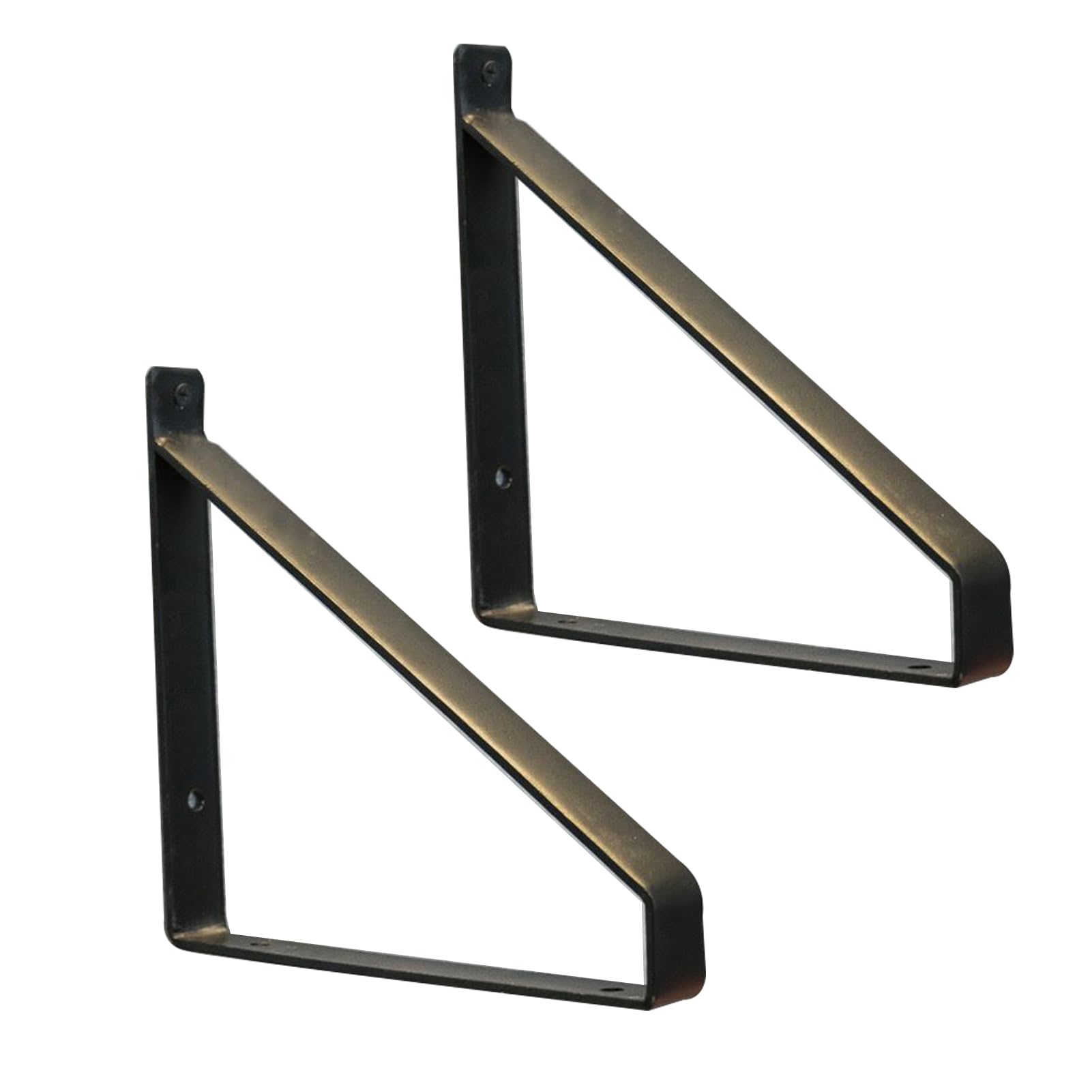 2 Pieces Shelf Bracket Triangle Scaffold Boards Tripod Shelf Fixed Support Wall Hanging Floating Angle Brackets for Wall Mounted Decoration Cabinet Furniture Shelf Support (30cm,Black)