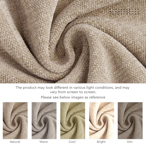 Image of Encasa XO Dining Table Runner for 4 to 6 Seater | 32x183 cm | Sand | Chenille Fabric | Machine Washable