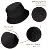 Sibba Bucket Hat Summer Fisherman Sunshade Caps Unisex Packable Hats for Women Men Holidays Hiking Camping Shopping 56-58cm Plain Colors (Black) #3