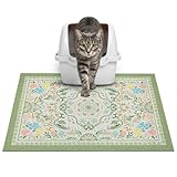 Glittme Cat Litter Mat with Non-Slip Bottom Litter Box Mat 24