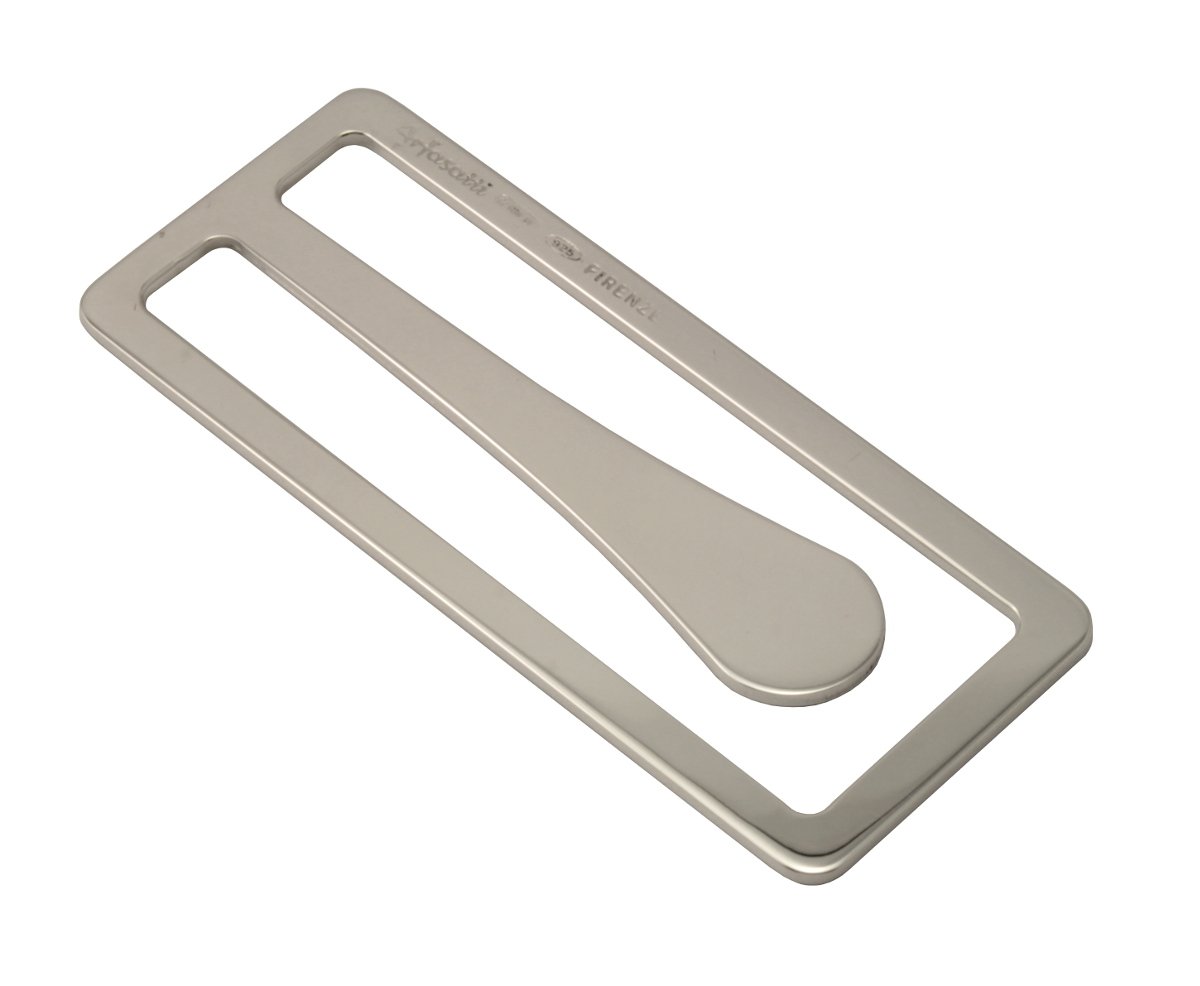 Arfasatti Solid Sterling Siver 925 Money Clip for Man "Drop" Handmade in Italy