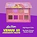Lime Crime Eye & Face Palette, Venus 3-8 Shades in Matte, Glitter & Metallic Finishes of Dreamy Pinks & Purples - Highly Pigmented Color & Easy to Blend Formula - Mirrored Box - Vegan