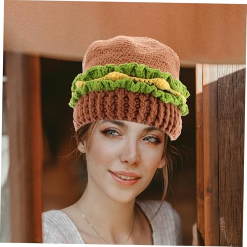Accesorio de cosplay de hamburguesa kawaii y sombrero divertido de pan 6