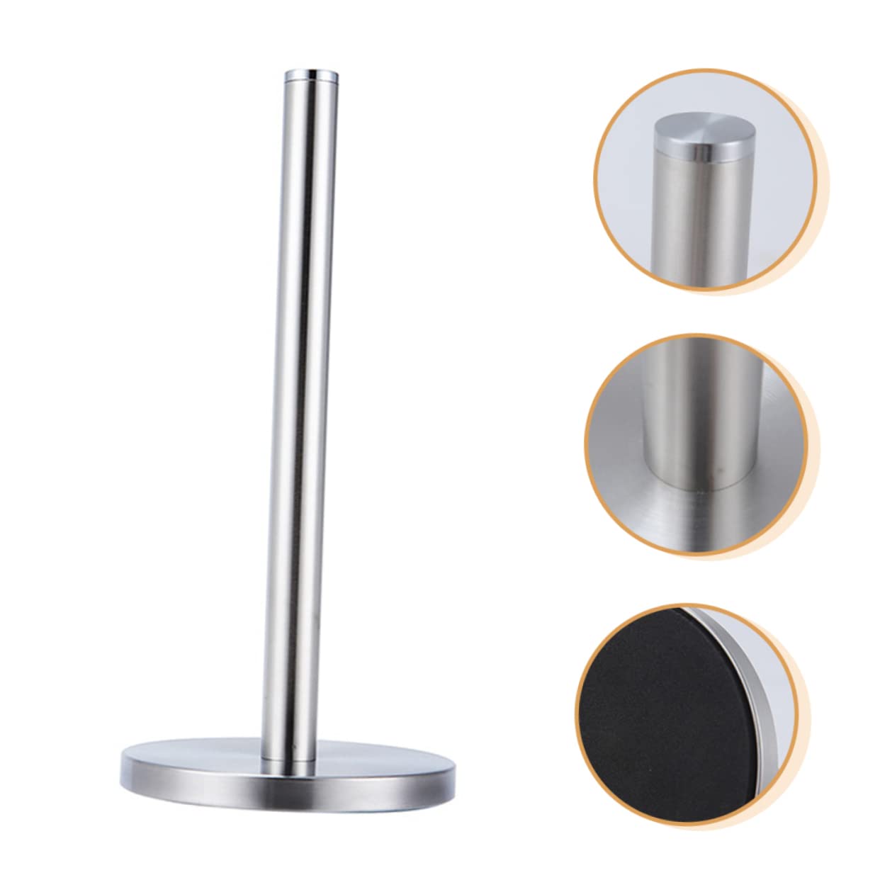 VICASKY 1pezzi Porta Rotolo Verticale in Acciaio Inossidabile per Cucina Supporto per Carta da Cucina Resistente