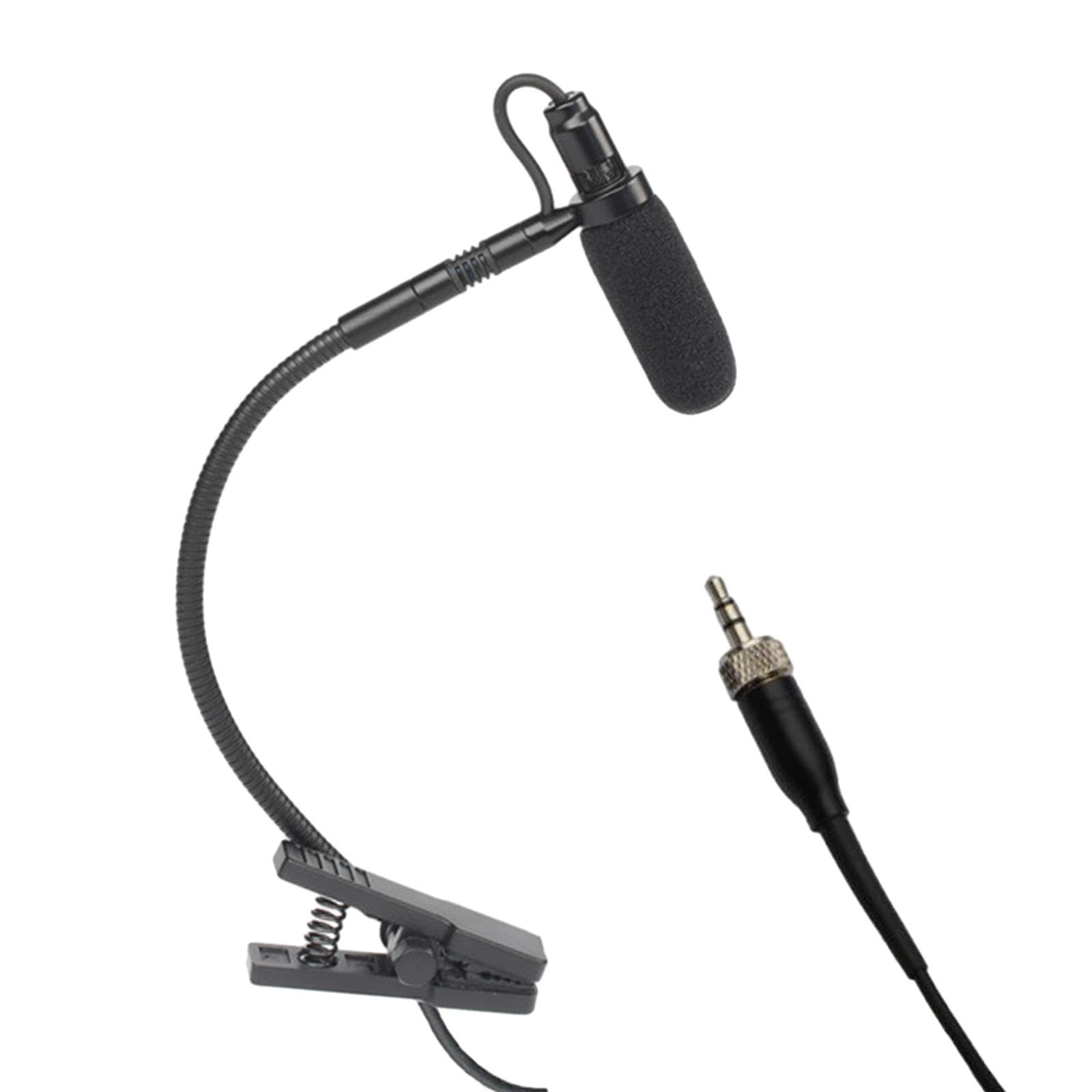 Generic Instrument Microphone Condenser Clip Gooseneck Mic Flexible for Horns Stage Performance Wind Instruments Musical Accessories, L4
