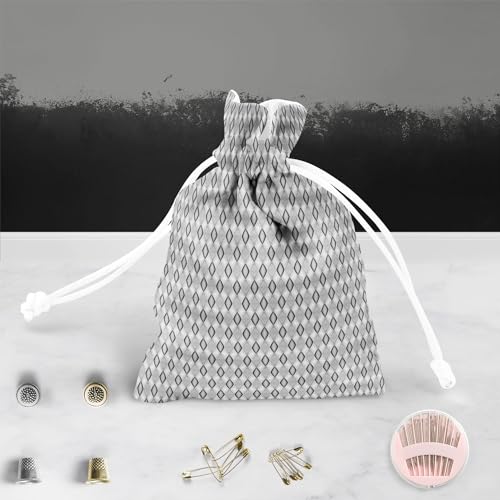 Image of ArtzFolio Monochrome Diamond D2 | Pouch Wrist Potli Bag | Bag for Weddings & Casual Parties