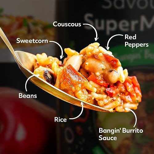 Protein Works - Savoury SuperMeals, Vegan & High Protein, 26 Vitamins and Minerals, 10 Meals, Bangin' Burrito, 900g - Image 3