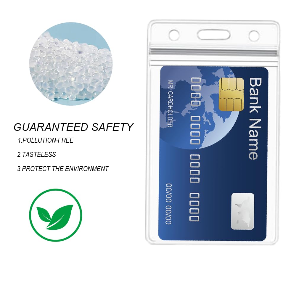 Porta Badge Trasparenti - 5 Pezzi Con Fessura Per Pollice - Per Carte ID E Badge - Foto 9