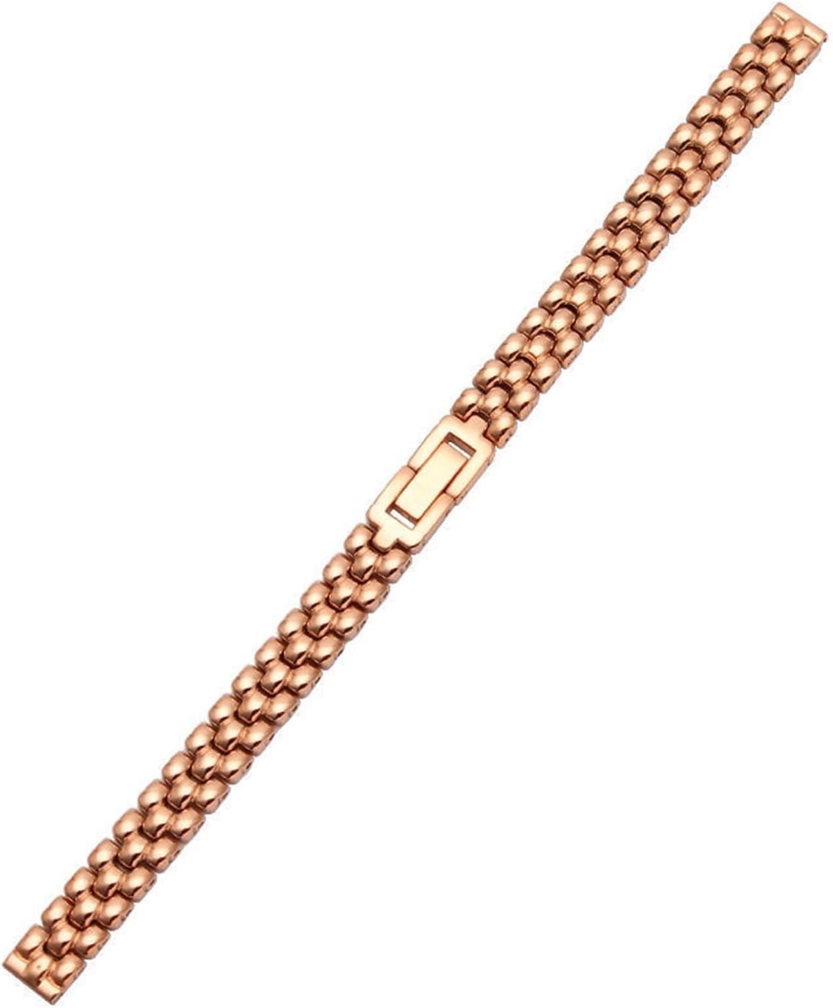MJMT06 Stainless Steel Watchband 6mm 8mm 10mm Silver Golden Bracelet Replacement Strap Compatible with Size Dial Lady's Fashion Watch Bracelet