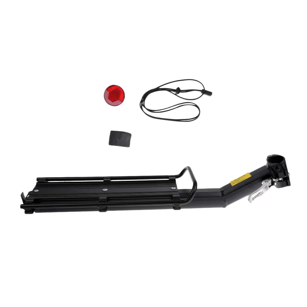 Sharplace Fahrrad Gepäckträger Sattelstütz für Fahrrad, MTB Aluminium Hinten Gepäckträger 30 Kg