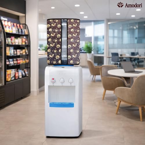 Image of Multicolor 20 Litre Water Dispenser Bottle Cover | Waterproof & Dustproof PVC Fabric | Reusable Protective Cover for 20L Water Can (floral-23)