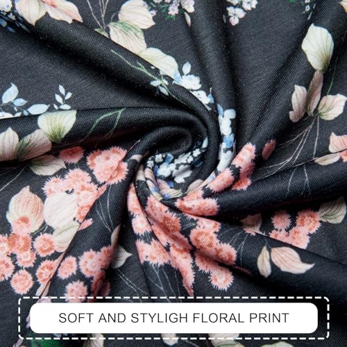 Image of STYLEWORD Womens Summer Casual Short Sleeve Flowy Midi Beach Dress