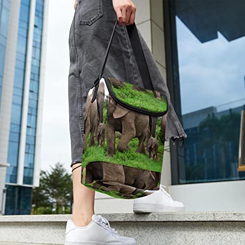 Bolsa de almuerzo aislada con estampado resistente de elefante 7