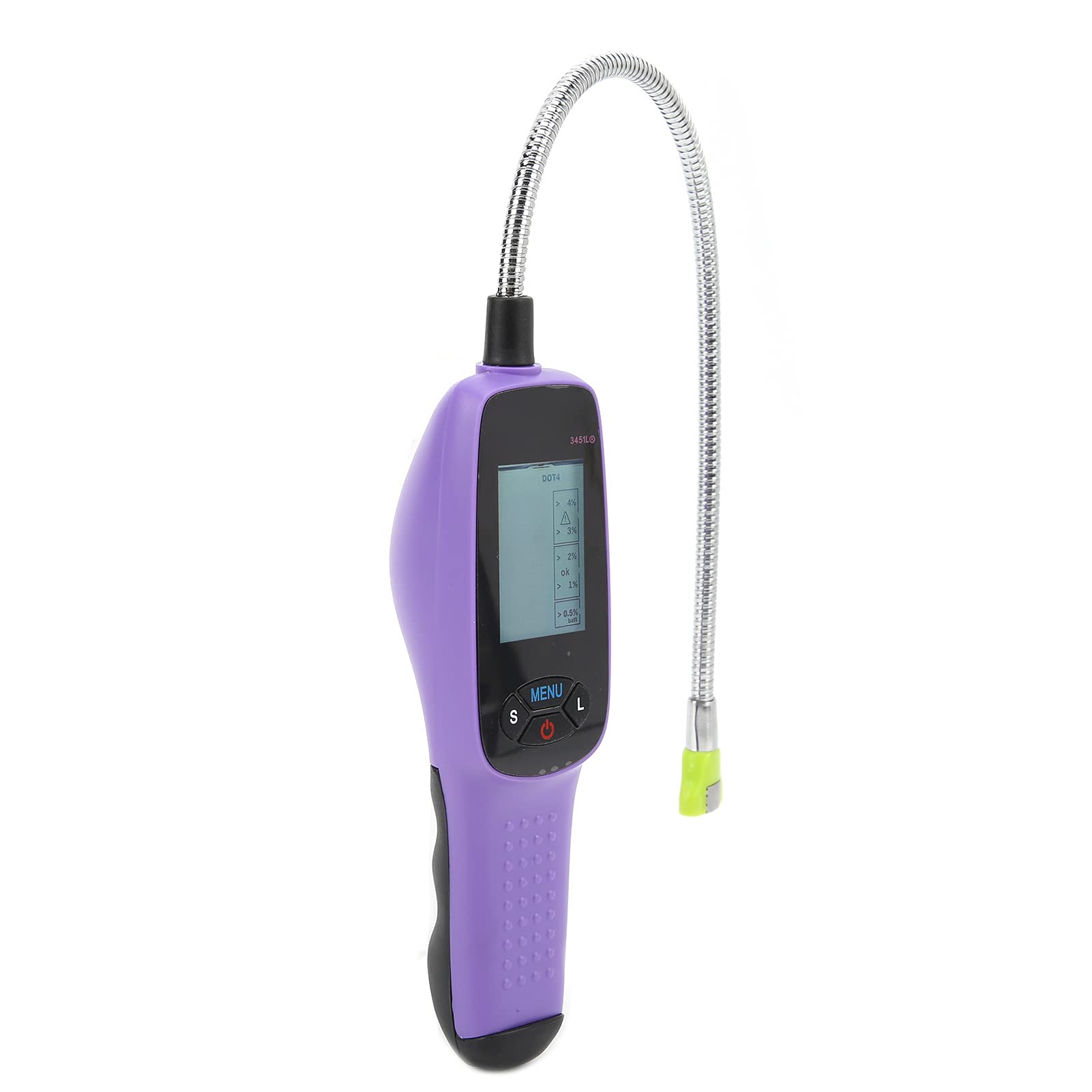 Sonew Tester Liquido Freni con Display LED e Sonda Ottica, Strumento Portatile per Rilevamento Olio Auto per DOT3 DOT4 DOT5