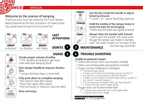 The Force Tamper Jelly Black-Aluminium Handle 58.50Mm Tamper Adjustable Const Pressure And Autoleveling Automatic Impact Coffee Tamper Standard Set #TOP5