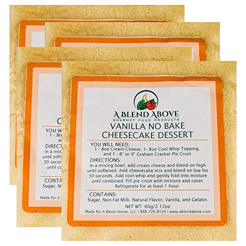 A Blend Above Vanilla Cheesecake No Bake Dessert Mix (4 pack)