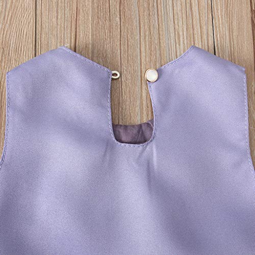 Conjunto de vestido maxi de verão para bebês recém-nascidos, sem mangas, com laço e faixa de cabeça,