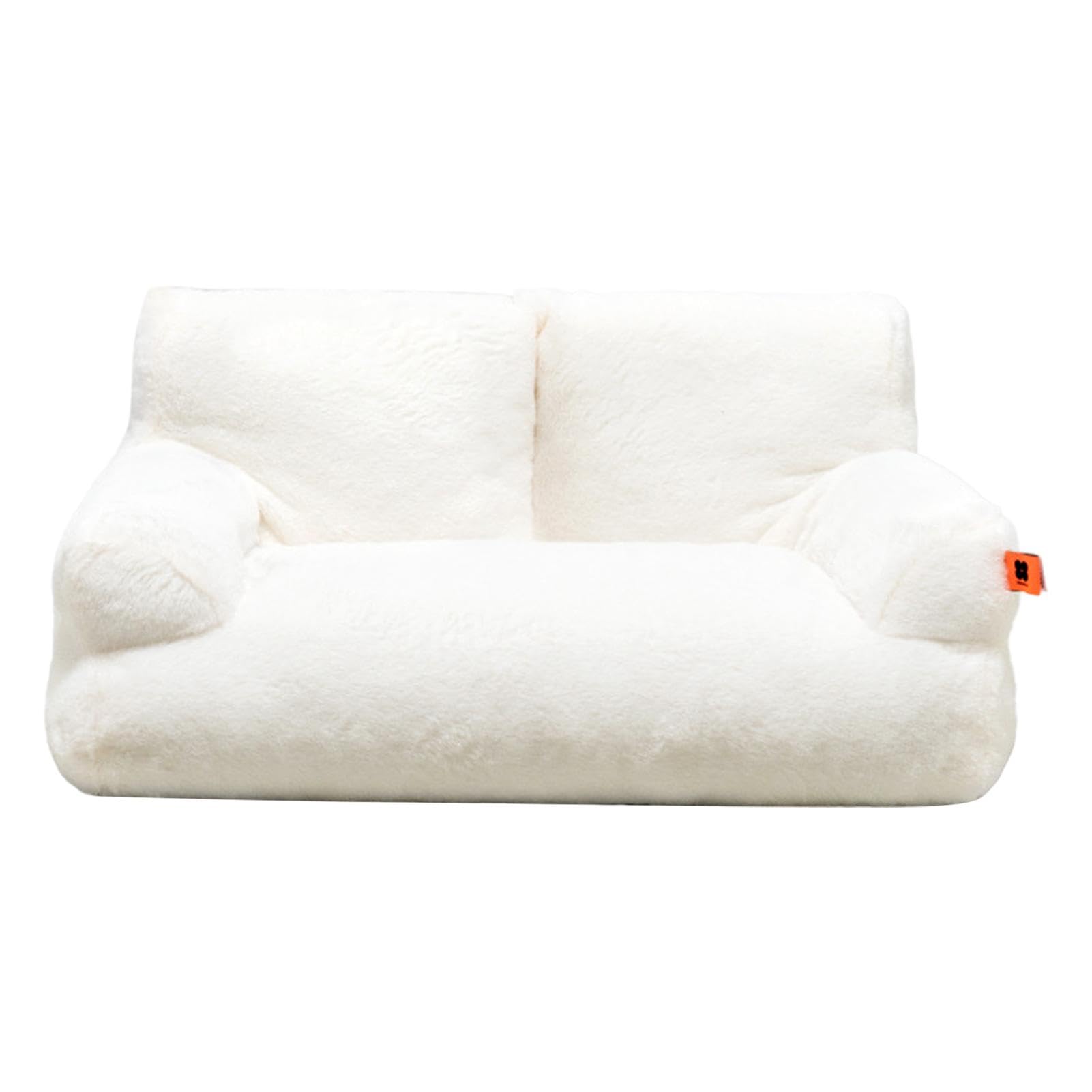 Canapé-lit pour chat et petit chien en peluche douce avec fond antidérapant
